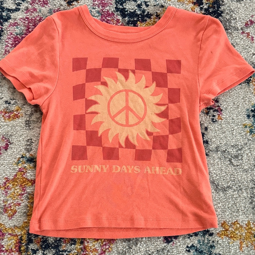 American Eagle Outfitters Orange Crop Top